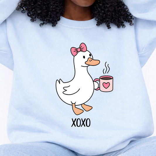 Goose XOXO Valentine Sweatshirt – Cute Cozy Love Design (Design 05)