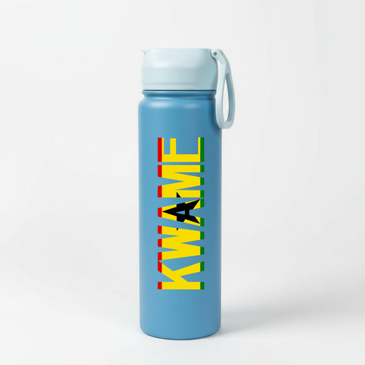 Custom Name & Flag Water Bottle – 24oz