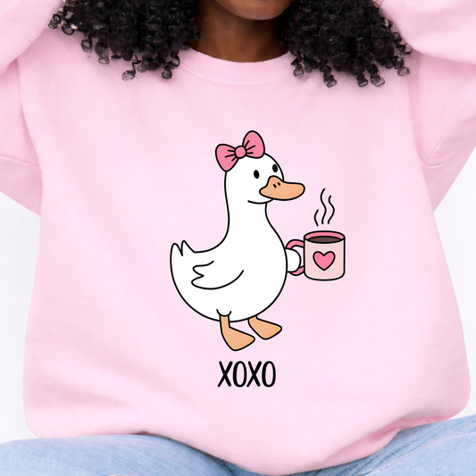 Goose XOXO Valentine Sweatshirt – Cute Cozy Love Design (Design 05)