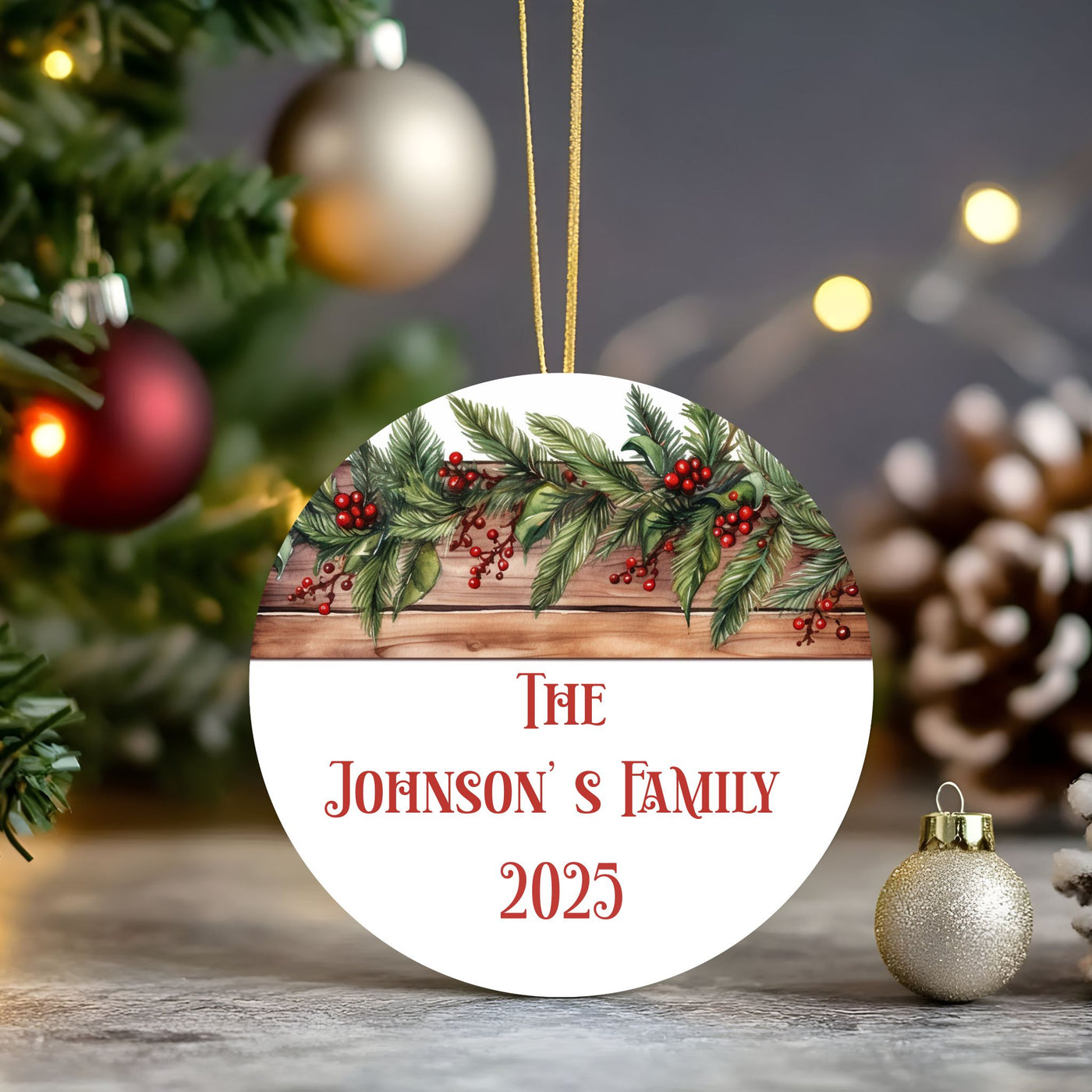 Custom Name Christmas Ornament