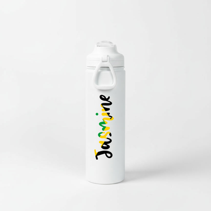 Custom Name & Flag Water Bottle – 24oz