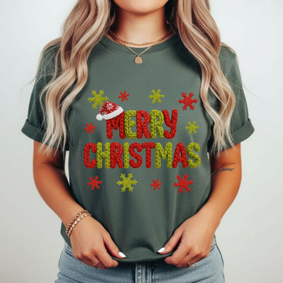 Merry Christmas Faux Yarn