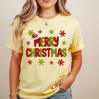 Merry Christmas Faux Yarn