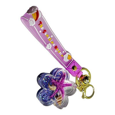 Starfish Liquid Keychain