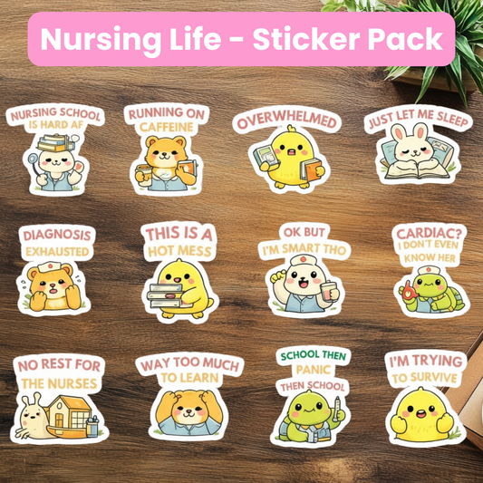 Nursing Life Sticker Pack