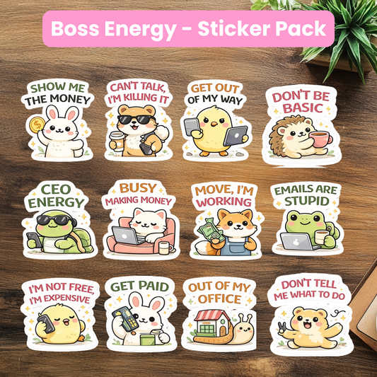 Sassy Entrepreneur Sticker Pack