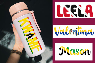 Country Flag Name Decal