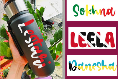 Country Flag Name Decal