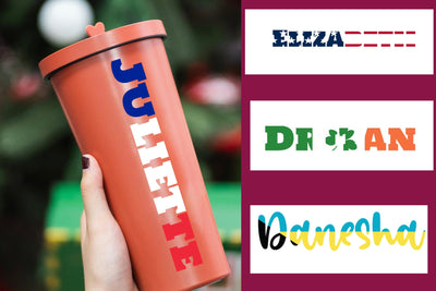 Country Flag Name Decal