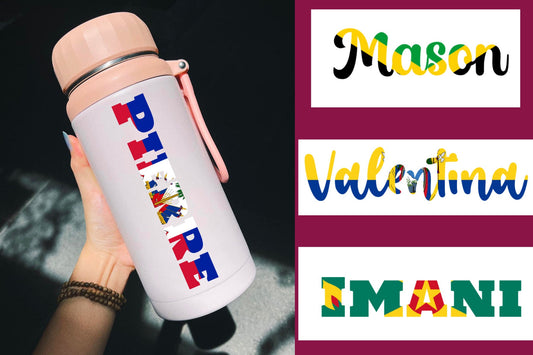 Custom Flag Name Decal